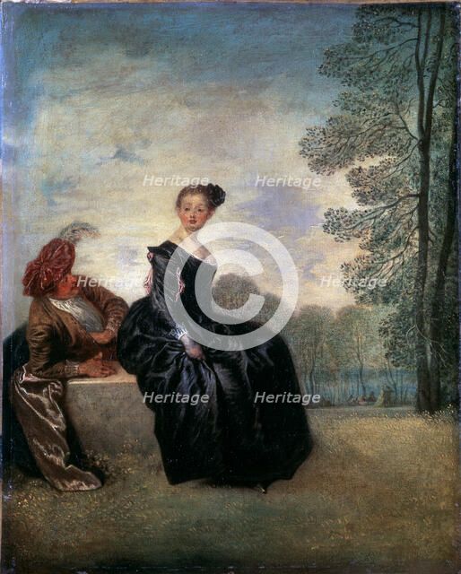 'A Capricious Woman (La Boudeuse)', 1718.  Artist: Jean-Antoine Watteau