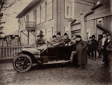 A car at the office of the Znamensky glass factory, 1880-1917. Creator: IA Driakhlov