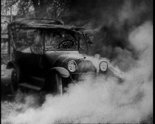 A Car on Fire, 1930. Creator: British Pathe Ltd