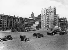 A car park, Brunswick Street, Liverpool, May 1946