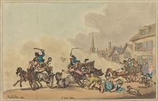 A Cart Race, 1788. Creator: Thomas Rowlandson