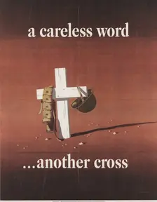 A careless word ...another cross, 1943. Creator: Atherton, John (1900-1952)