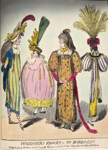 A caricature of late 18th century fashion, 1795. Creator: Unknown