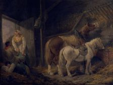 A carrier's stable, 1791. Creator: George Morland
