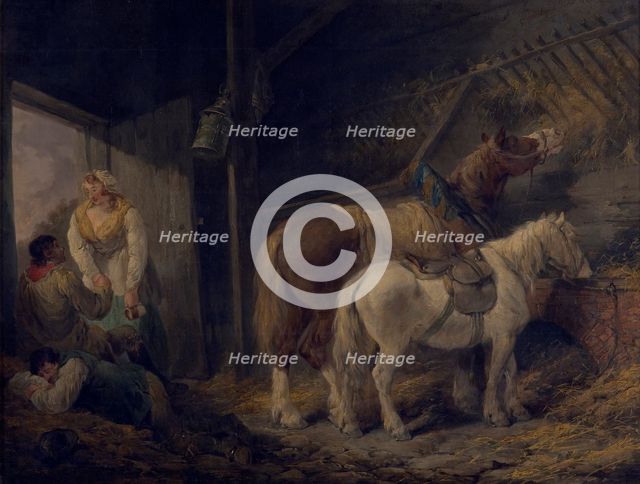 A carrier's stable, 1791. Creator: George Morland.