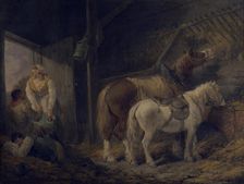 A carrier's stable, 1791. Creator: George Morland