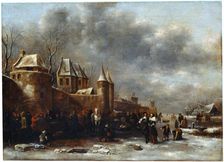 A Castle at the River Bank 17th century. Creator: Klaes Molenaer