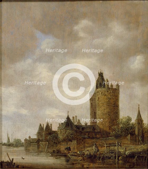 A Castle by a River, 1647. Artist: Jan van Goyen.
