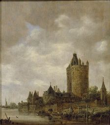 A Castle by a River, 1647. Artist: Jan van Goyen