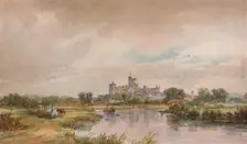 A Castle by a River c1851, (1938). Artist: Alfred Vickers