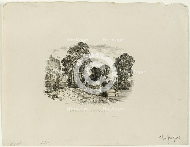 A Castle, n.d. Creator: Charles Emile Jacque.