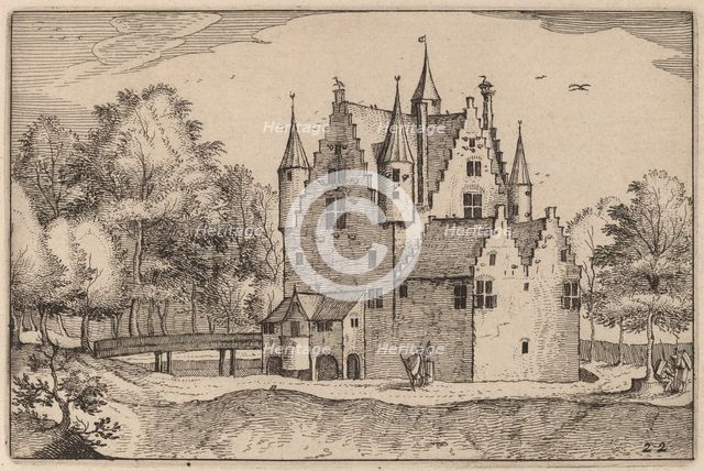 A Castle, published 1612. Creator: Claes Jansz Visscher.