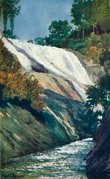 A Cascade at Tijuca, Rio 1914