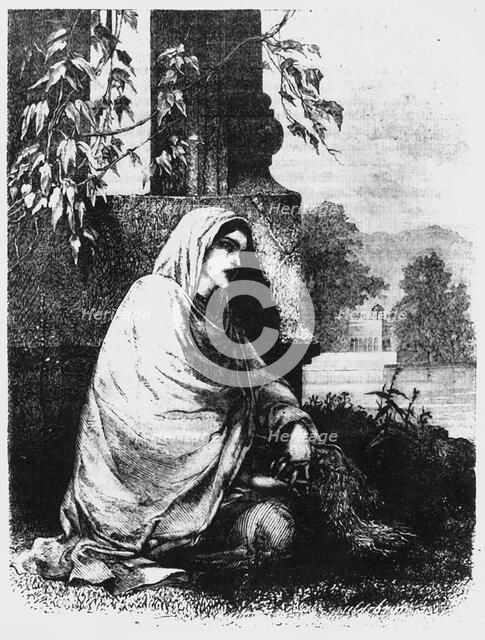 'A Cashmere Widow', c1891. Creator: James Grant.