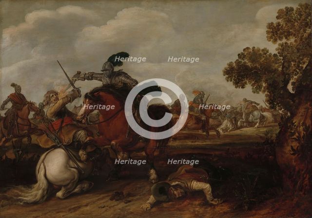 A Cavalry Charge, 1629. Creator: Jan Martszen de Jonge.