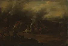 A Cavalry Fight, Undated. Creator: Georg Philipp Rugendas