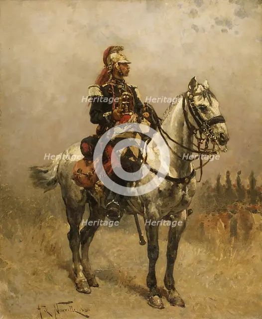 A Cavalryman, 1884. Creator: Alphonse de Neuville.