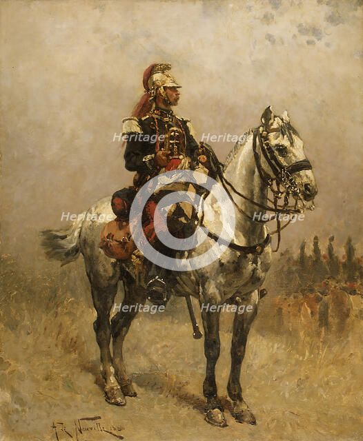A Cavalryman, 1884. Creator: Alphonse de Neuville.