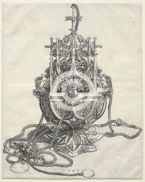 A Censer, c. 1480-1490. Creator: Martin Schongauer (German, c.1450-1491).