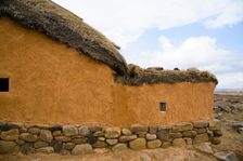 A Celtiberian house in Numantia (Numancia), Spain, 2007. Creator: Samuel Magal