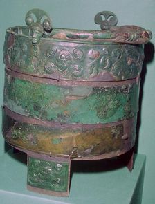 A Celtic bronze bucket