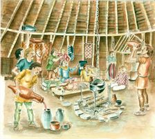A Celtic Feast, Iron Age, (c1990-2010). Artist: Chris Evans