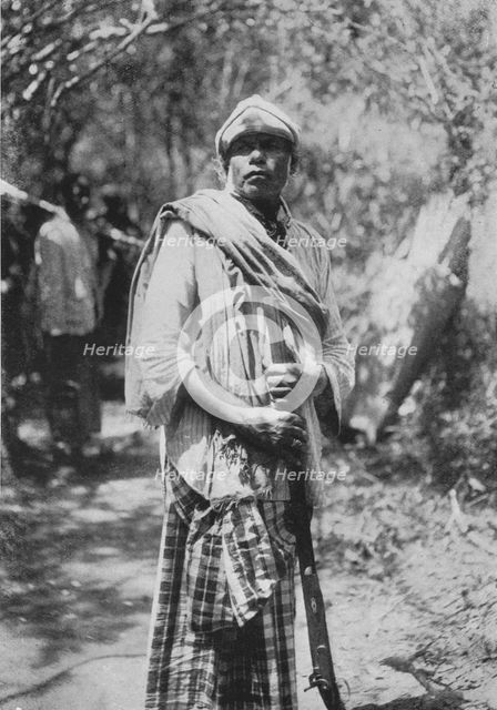 'A Ceylon Shikari or Hunter', c1890, (1910). Artist: Alfred William Amandus Plate.