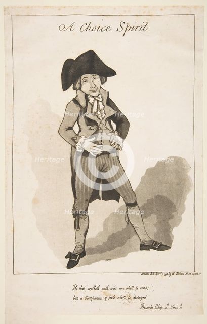 A Choice Spirit, December 1, 1790. Creator: George Moutard Woodward.