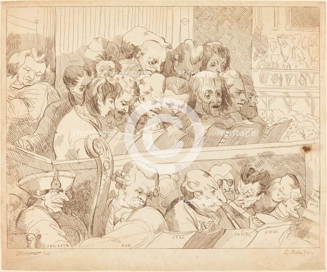 A Choral Band, c. 1784. Creator: Lydia Bates.
