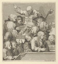 A Chorus of Singers, ca. 1800. Creator: Dent