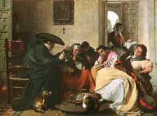 A Chat Round The Brasero 1866, (c1902). Creator: Unknown