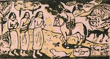 A Change of Residence c.1899, (1946). Artist: Paul Gauguin