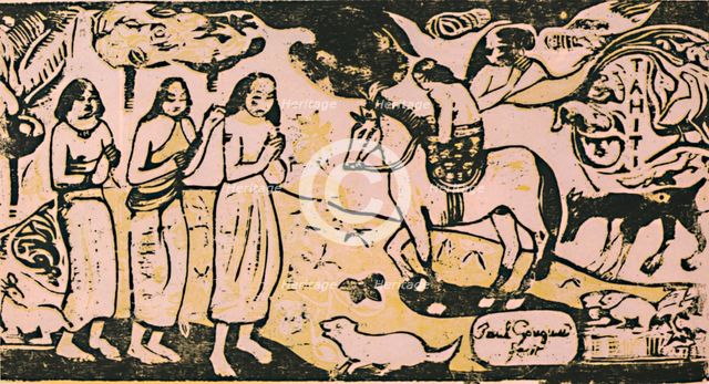 'A Change of Residence', c.1899, (1946). Artist: Paul Gauguin.