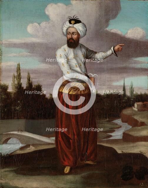 A Chaous, a Courier to the Sultan, 1700-1737. Creator: Workshop of Jean Baptiste Vanmour.