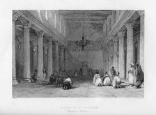 A chapel in Bethlehem, Israel, 1841.Artist: E Redclyffe