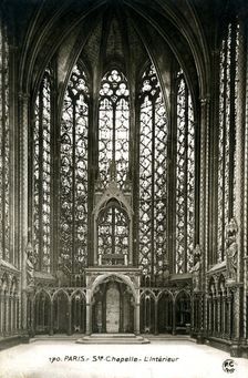A chapel interior, Paris, France, 20th century