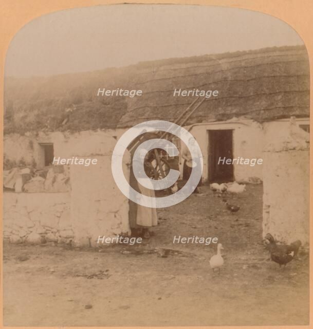 'A Characteristic Home, Ballintoy Village, County Antrim, Ireland', 1900. Creator: Underwood & Underwood.
