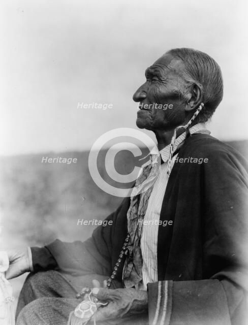 A Cheyenne Peyote leader, c1927. Creator: Edward Sheriff Curtis.