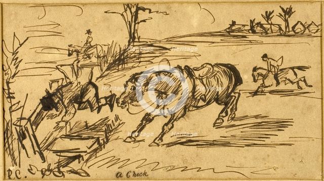 A Check, 1869. Creator: Randolph Caldecott.