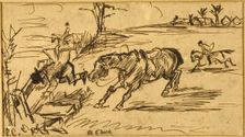 A Check, 1869. Creator: Randolph Caldecott