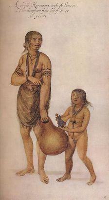 A Cheife Herowans Wyfe c1585. Artist: John White