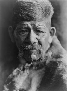 A Chief-Chukchansi Yokuts, c1924. Creator: Edward Sheriff Curtis