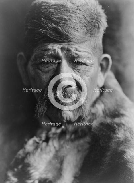 A Chief-Chukchansi Yokuts, c1924. Creator: Edward Sheriff Curtis.