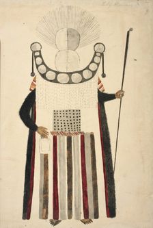 A Chief Mourner of Tahiti, 1769. Creators: Alexander Buchan, John Frederick Miller