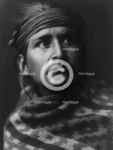 A chief of the desert-Navaho, c1904. Creator: Edward Sheriff Curtis.
