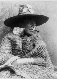 A chief's daughter-Nakoaktok, c1914. Creator: Edward Sheriff Curtis