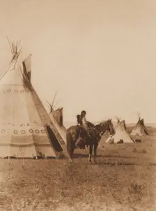 A Chief's Son, Assiniboin, 1926. Creator: Edward Sheriff Curtis