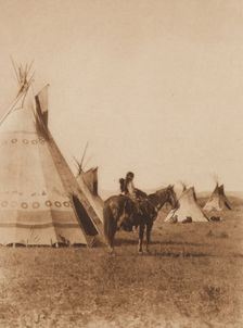 A Chief's Son, Assiniboin, 1926. Creator: Edward Sheriff Curtis