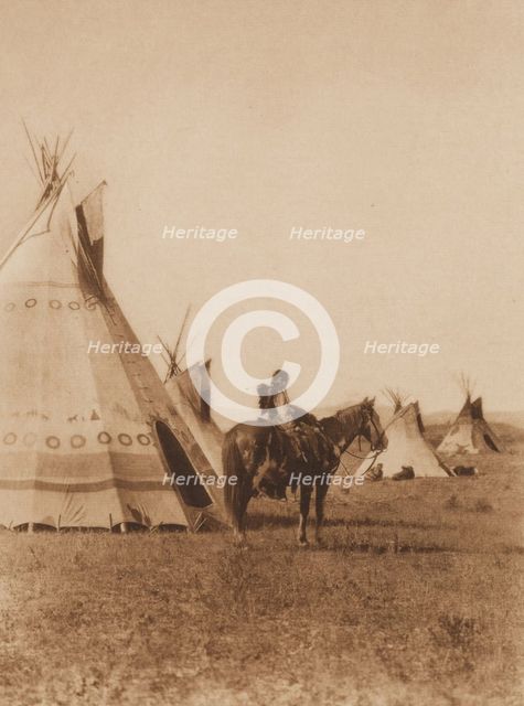 A Chief's Son, Assiniboin, 1926. Creator: Edward Sheriff Curtis.