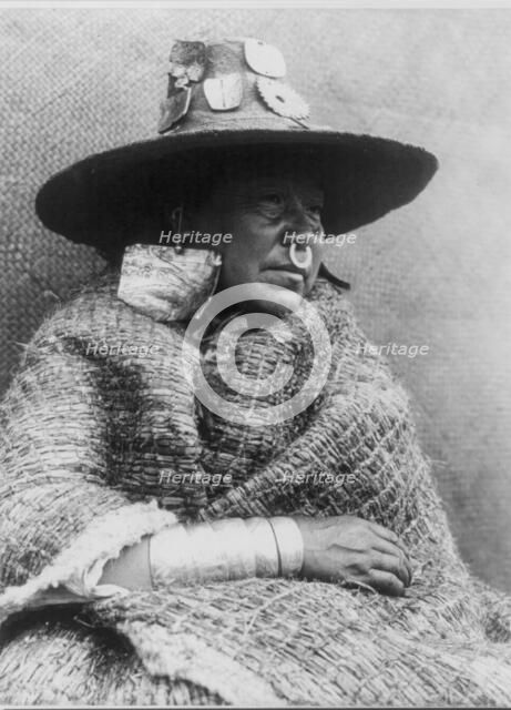 A chief's daughter-Nakoaktok, c1914. Creator: Edward Sheriff Curtis.